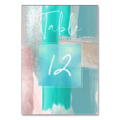 モダンアート カラー ブロック テーブルナンバー ブラッシュ+ブルー (裏面)