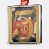 モダンアート キュビスム デムース Figure 5 in Gold メタルオーナメント (左)