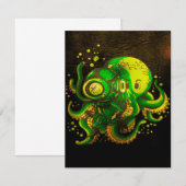 モダンアート タコ | 不思議な海 招待状 (正面/裏面)