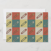 モダンアート 安全ピン/おむつピン 男女兼用 開封 招待状 (裏面)