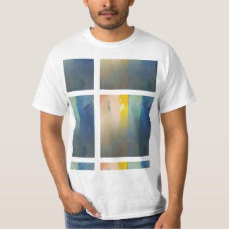 モダンアートTシャツ - カラフルな窓 Tシャツ