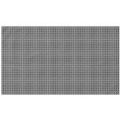 モダンアーバンパターンの黒と白 テーブルクロス (正面(横))