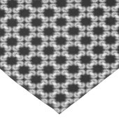 モダンアーバンパターンの黒と白 テーブルクロス (アングル)