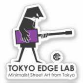 モダンアーバンベーシスト グラフィック シール (正面)