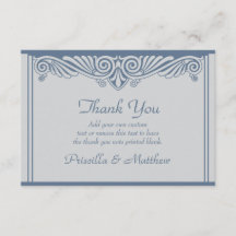 モダンアールデコサンキューカード