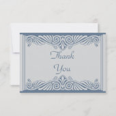 モダンアールデコサンキューカード サンキューカード (裏面)