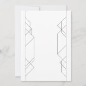 モダンアールデコ 招待状 (裏面)