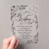 モダンア結婚クリル招待状 アクリル招待状 (インサイチュ (ポータブル))