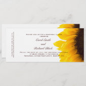 モダンイエローヒマワリーリハーサルディナー招待状 招待状 (正面/裏面)