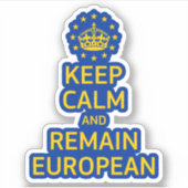 モダンイエローブルー保アルカムクラウンヨーロッパパン シール (正面)