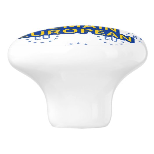 モダンイエローブルー保アルカムクラウンヨーロッパベクトル セラミックノブ (側面)