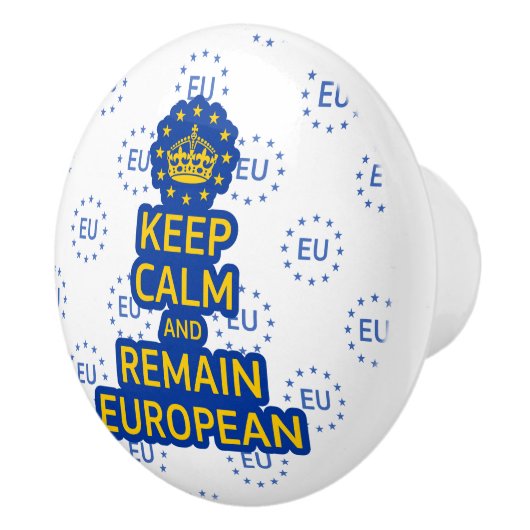 モダンイエローブルー保アルカムクラウンヨーロッパベクトル セラミックノブ (右)