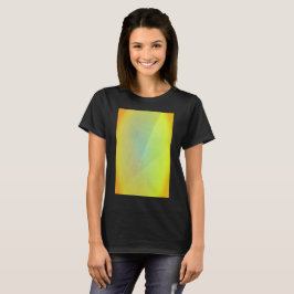 モダンイエロー幾何学グラデーション Tシャツ