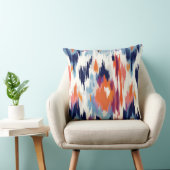 モダンイカットブラシストロークのパターン クッション (椅子)