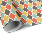 モダンイカット部族ファッションパターン ラッピングペーパー (ロールコーナー)