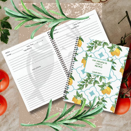 モダンイタリアンタイルLEMONファミリーレシピ本 ノートブック