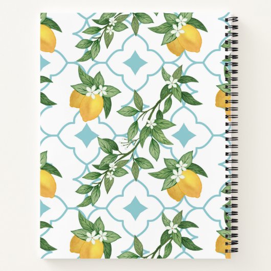 モダンイタリアンタイルLEMONファミリーレシピ本 ノートブック (裏面)