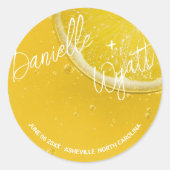 モダンイタリアン結婚夏 ラウンドシール (正面)