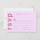 モダンイタリアン結婚夏 出欠カード (正面)