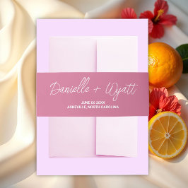 モダンイタリアン結婚夏 招待状ベリーバンド