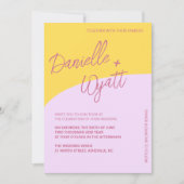 モダンイタリアン結婚夏 招待状 (正面)