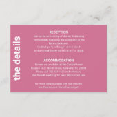 モダンイタリアン結婚詳細 エンクロージャーカード (正面)