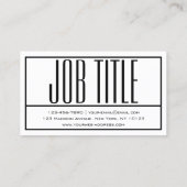 モダンイニシャルと名前のロゴ 名刺 (裏面)