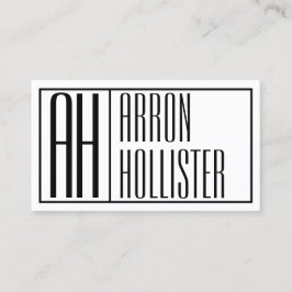 モダンイニシャルと名前のロゴ 名刺