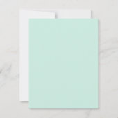 モダンイニシャルオーバーサイズモノグラムと名前 ノートカード (裏面)