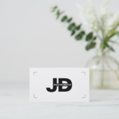 モダンイニシャルカメラ撮影用ブラケット 名刺 (スタンド正面)