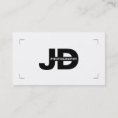 モダンイニシャルカメラ撮影用ブラケット 名刺 (正面)