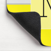 モダンイニシャルネオン幾何カラーブロックールク マウスパッド (コーナー)