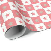 モダンイニシャルフェスティバルきらめくガールフレンド誕生 ラッピングペーパー (ロールコーナー)