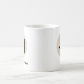 モダンイニシャルマグ – “M is for [名前]” デザイン コーヒーマグカップ (中央)