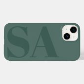 モダンイニシャルミニマルコンテンポラリー Case-Mate iPhoneケース (裏面 (横))