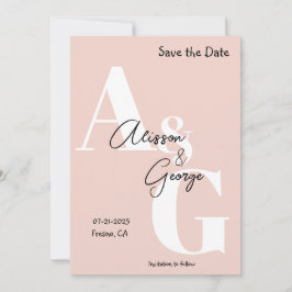 モダンイニシャル写真 セーブザデート