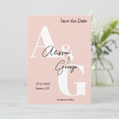 モダンイニシャル写真 セーブザデート (スタンド正面)