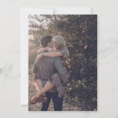 モダンイニシャル紫の写真 セーブザデート (裏面)