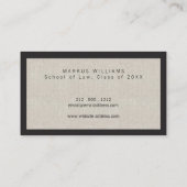 モダンイニシャル黒人大学院生 コーリングカード (裏面)