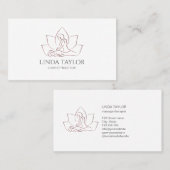 モダンイラストレーションマッサージセラピスト 名刺 (正面/裏面)