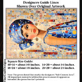 モダンインスパイアクリムト女性EC5Rデコペ 薄葉紙