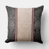 モダンインスパイアフローラのファブリックストライプのヴィンテージ クッション (正面)