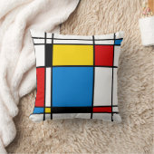 モダンインスパイアモダンモンドリアン クッション (ブランケット)