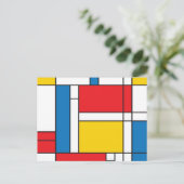 モダンインスパイアモンドリアン ポストカード (スタンド正面)