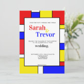 モダンインスパイアモンドリアン 招待状 (スタンド正面)