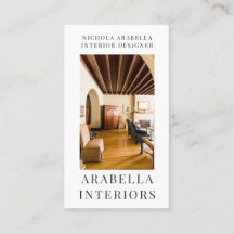 モダンインテリアデザイナーフォト名刺