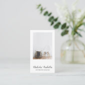 モダンインテリアデザイナーフォト名刺 名刺 (スタンド正面)