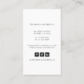 モダンインテリアデザイナーフォト名刺 名刺 (裏面)