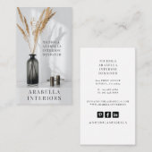 モダンインテリアデザイナーフォト名刺 名刺 (正面/裏面)