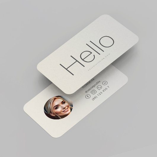 モダンインテリアデザイナープロフェッショナルシルバーフォト 名刺